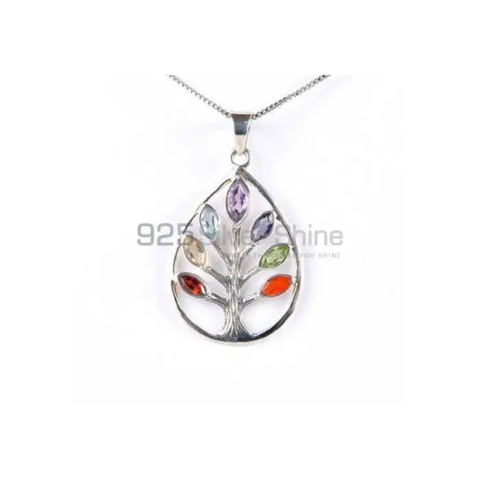 Life Of Tree Chakra With Sterling Silver Pendant SSCP153