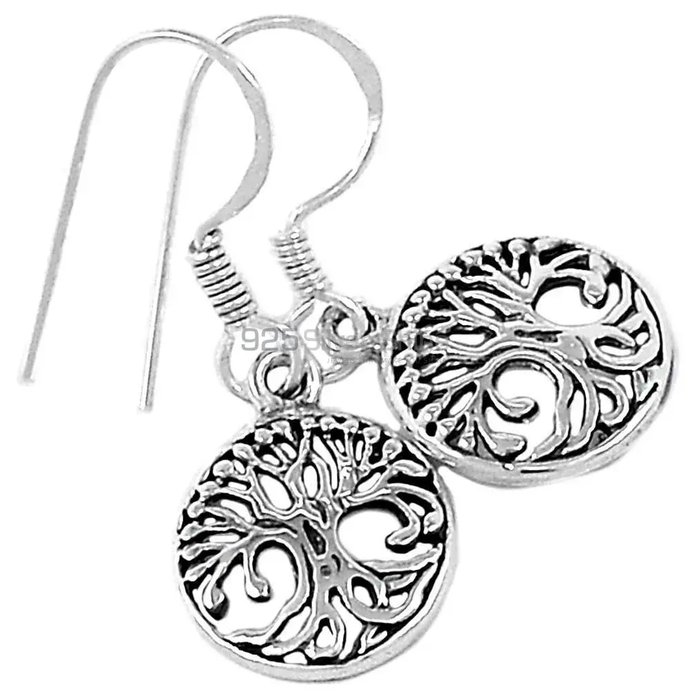 Life Of Tree Design Earrings In Fine 925 Sterling Silver 925SE2900_1