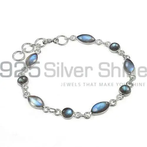 925 Silver Bracelets In Labradorite Gemstone 925SB394