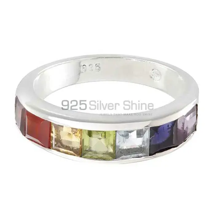 Light Weight Chakra Ring With Sterling Silver Jewelry SSCR125