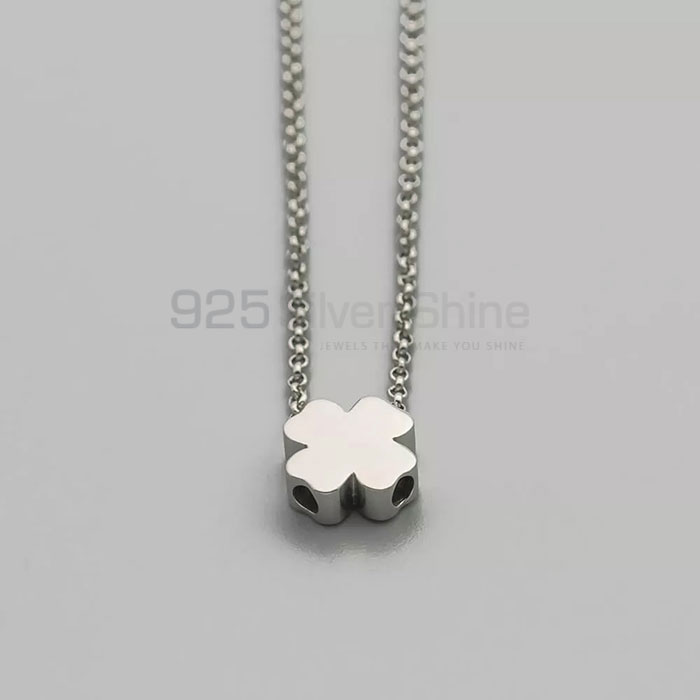 Clover Minimalist Necklace In 925 Sterling Silver CFMN40_0