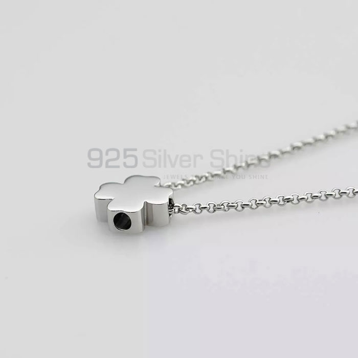Light Weight Clover Minimalist Necklace In 925 Sterling Silver CFMN40_2
