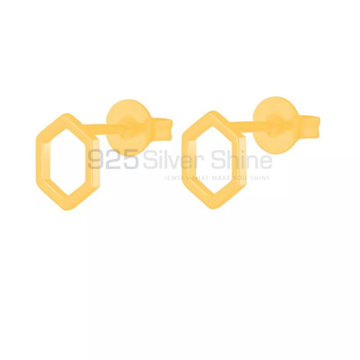 Light Weight Honey Bee Minimalist Stud Earring In 925 Silver HBME333_0