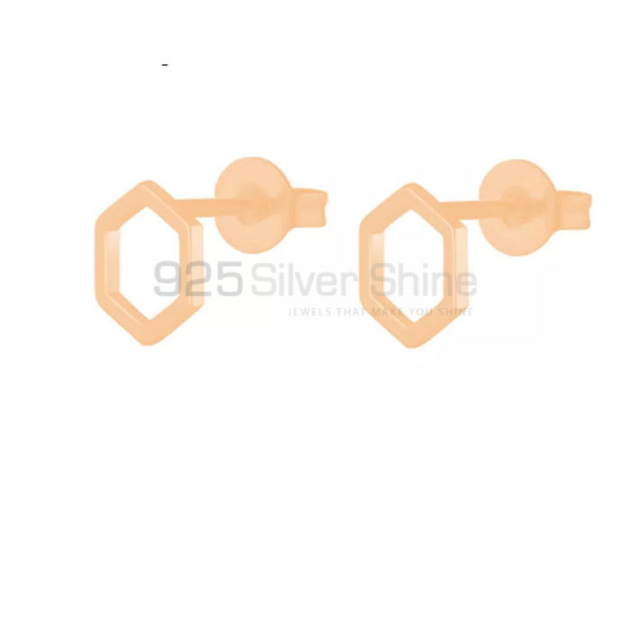 Light Weight Honey Bee Minimalist Stud Earring In 925 Silver HBME333_1