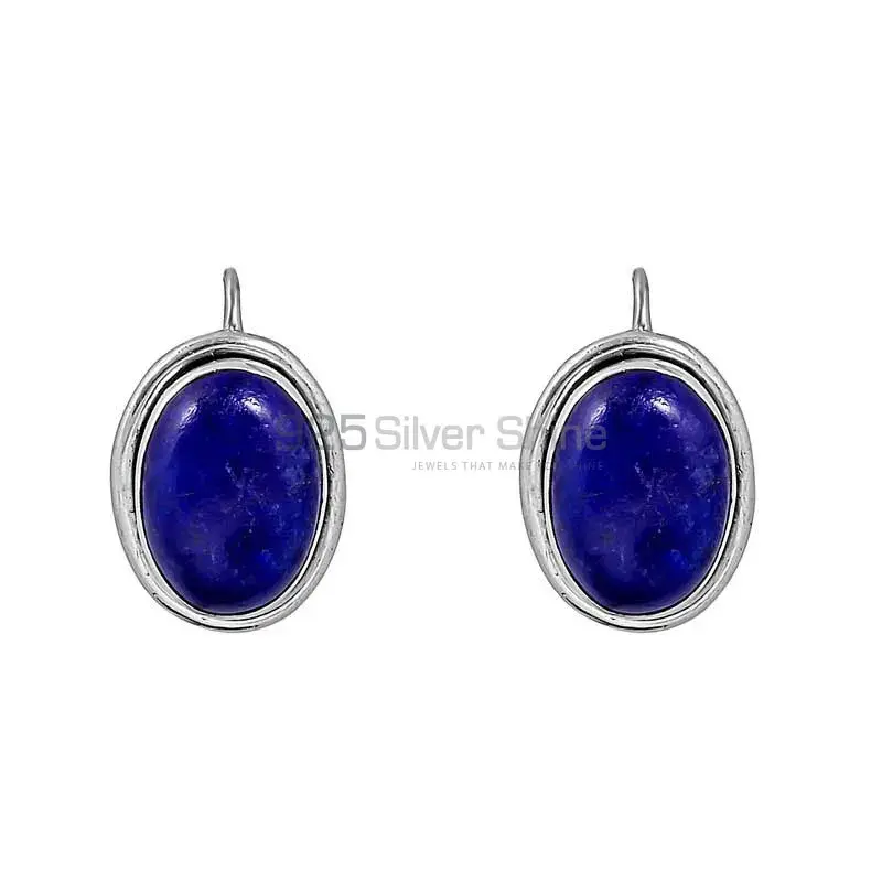 Light Weight Lapis Lazuli Gemstone Earring In 925 Sterling Silver Jewelry 925SE136