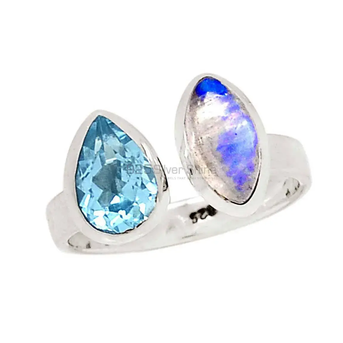 Light Weight Silver Rings In Natural Stone 925SR2240_0