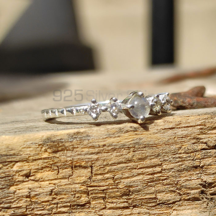 Sterling Silver Ring In Rainbow Moonstone SSR48_2