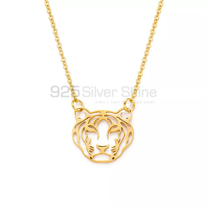 Lion Head Necklace, Best Selections Animal Minimalist Necklace In 925 Sterling Silver AMN188