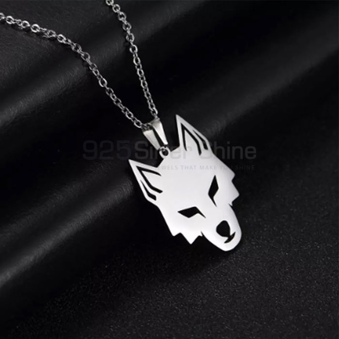 Loin Face Necklace, Top Selections Animal Minimalist Necklace In 925 Sterling Silver AMN141_0
