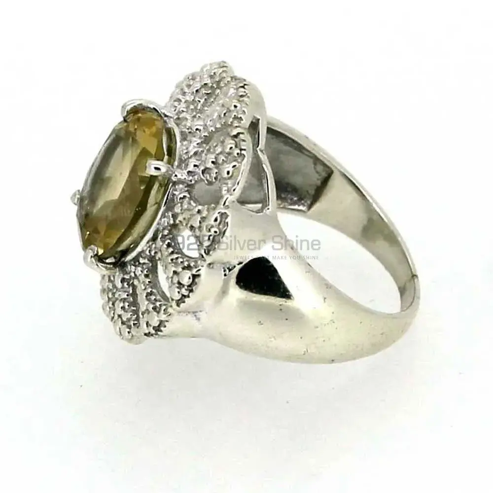 Sterling Silver Citrine Gemstone Rings 925SR018-4_1