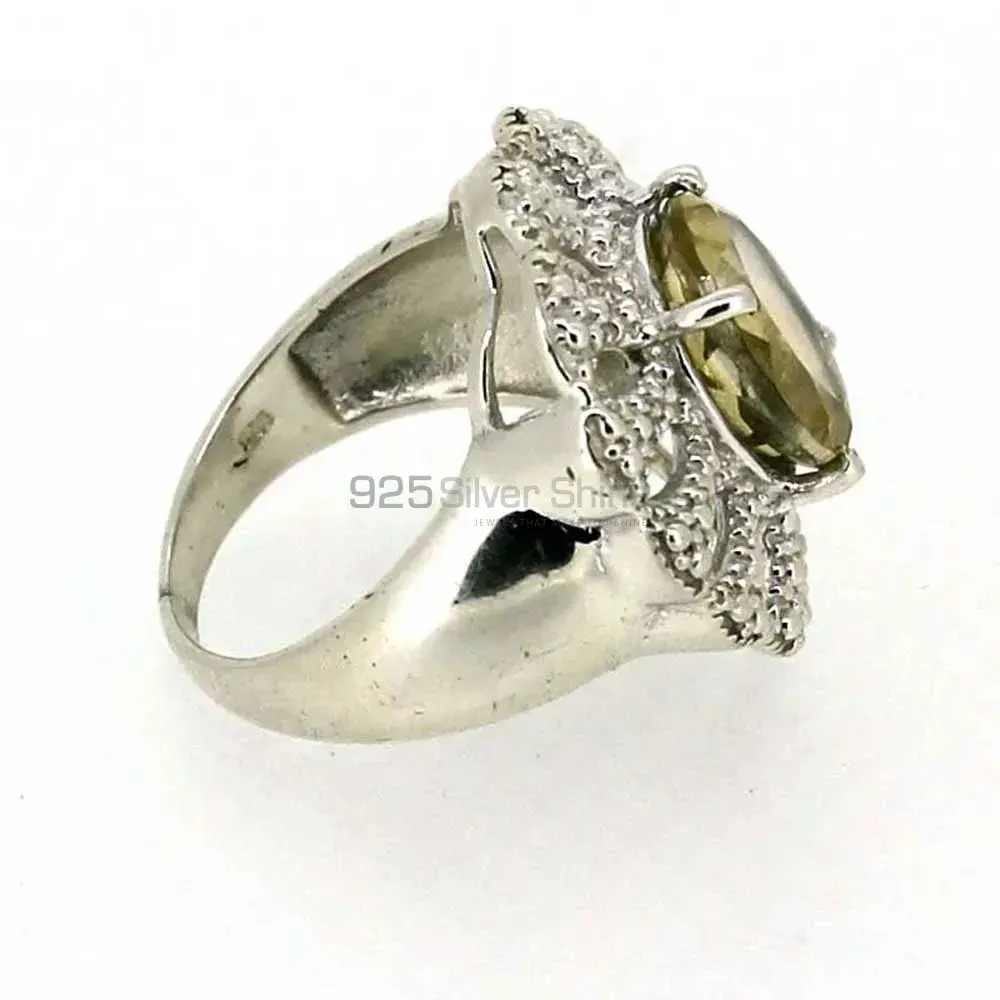 Sterling Silver Citrine Gemstone Rings 925SR018-4_2