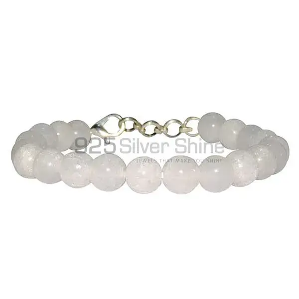 Rainbow Moonstone Beads Bracelets 925BB194