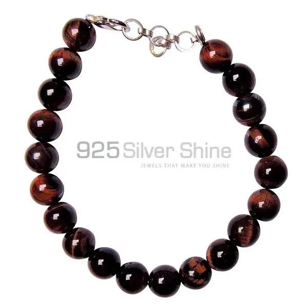 Loose Red Tiger's Eye Gemstone Beads Bracelets 925BB229_0