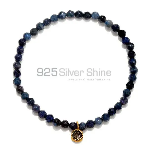 Loose Sodalite Gemstone Beads Bracelets 925BB224