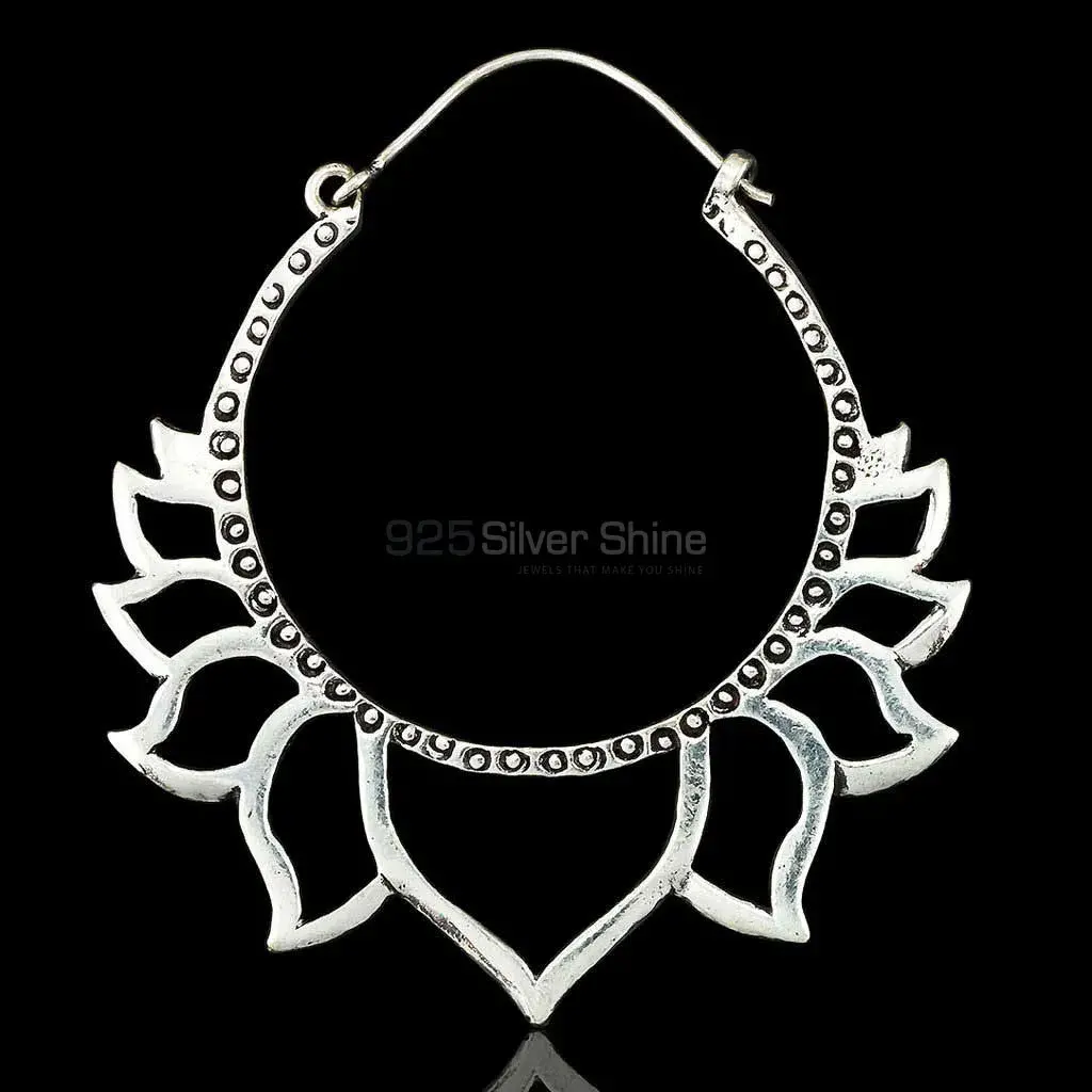Lotus Flower Earring in 925 Sterling Silver 925ME101