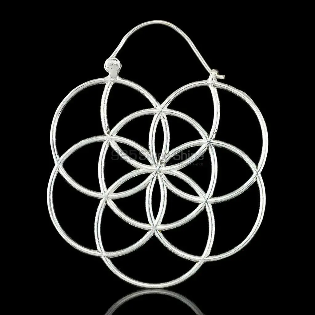 Lotus Mandala Earring In Sterling Silver 925ME109_0