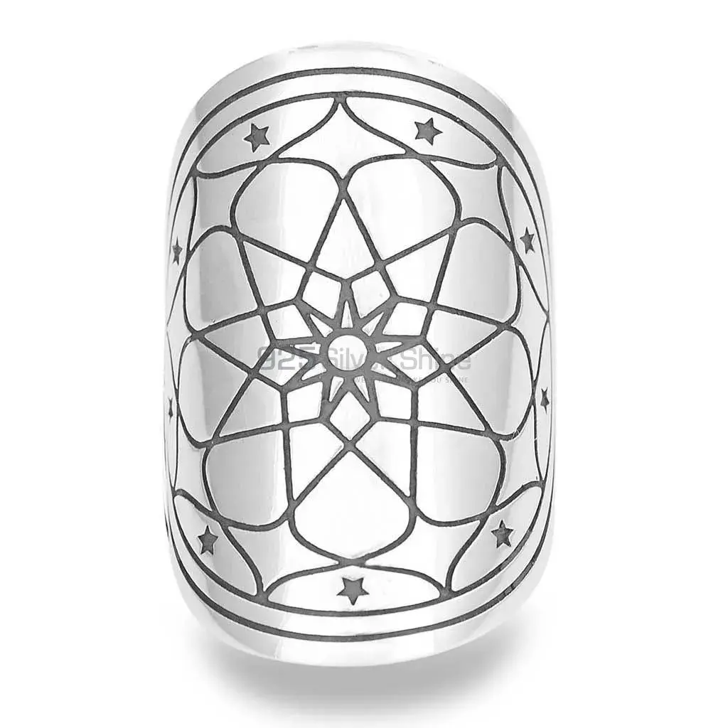 Magnetic Mandala Ring In Fine 925 Silver 925MR117_0