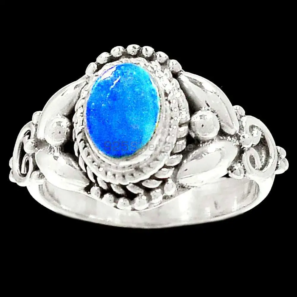 Malachite In Chrysocolla Gemstone Ring In Sterling Silver Jewelry 925SR2332