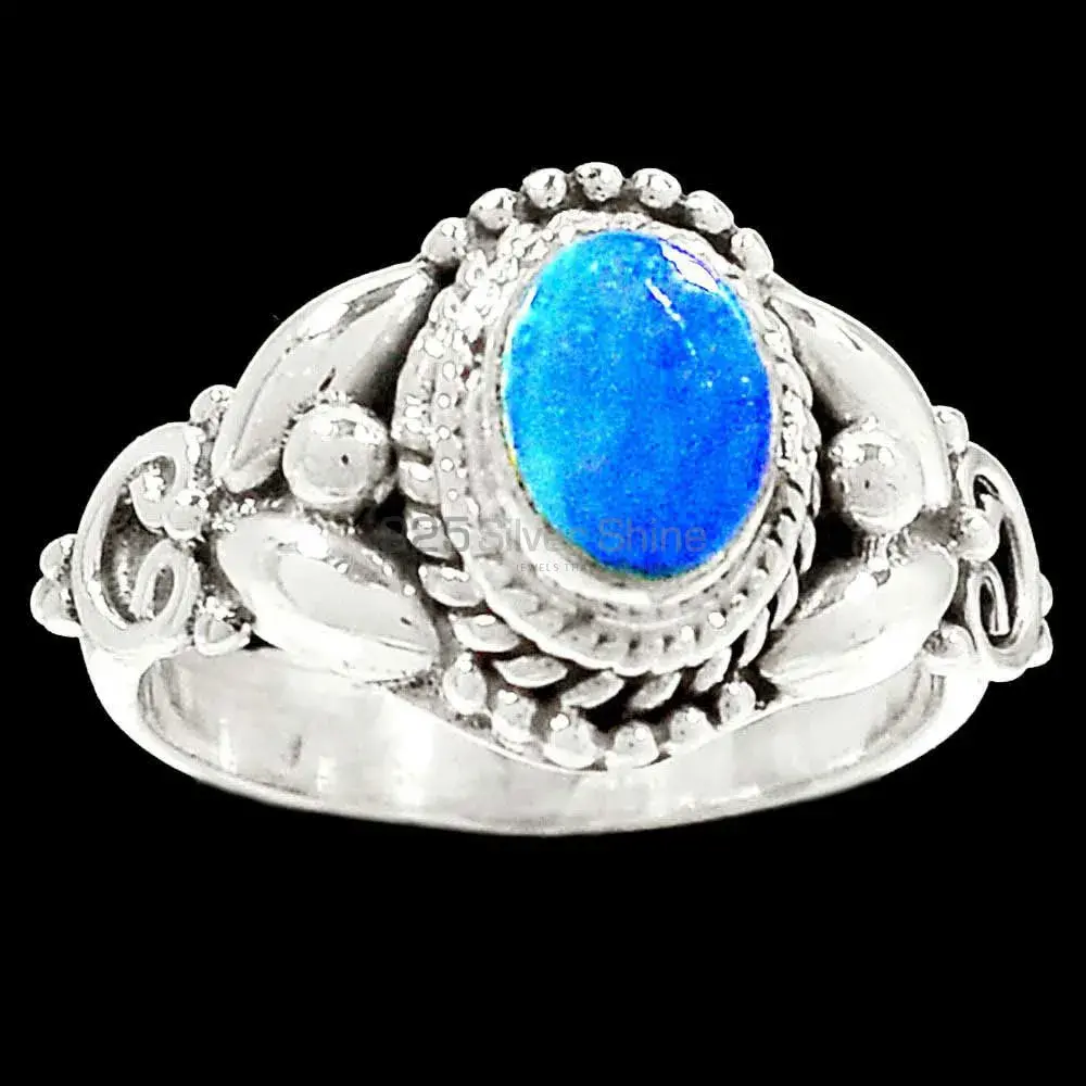 Malachite In Chrysocolla Gemstone Ring In Sterling Silver Jewelry 925SR2332_0