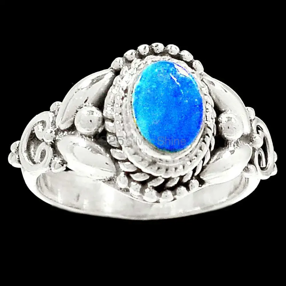 Malachite In Chrysocolla Gemstone Ring In Sterling Silver Jewelry 925SR2332_1