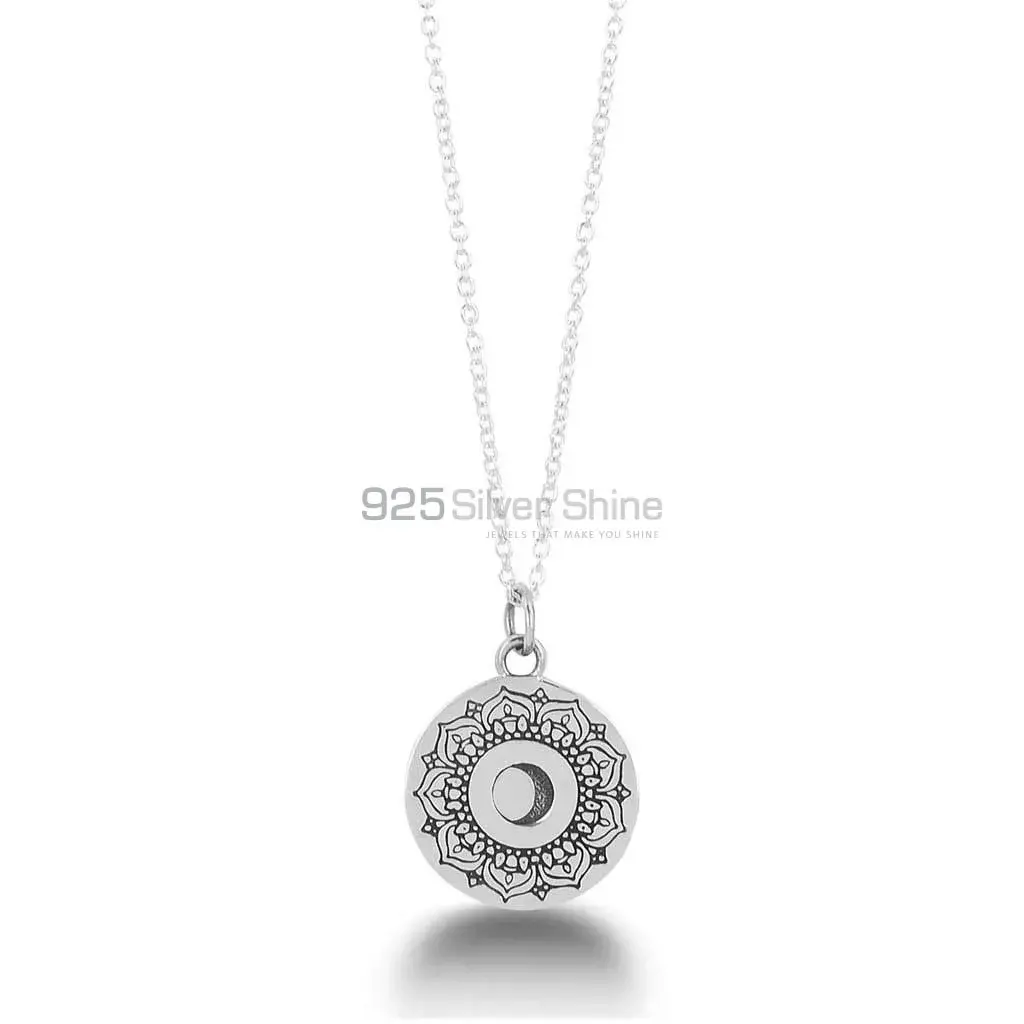 Mandala Pendant In 925 Sterling Silver 925MN145