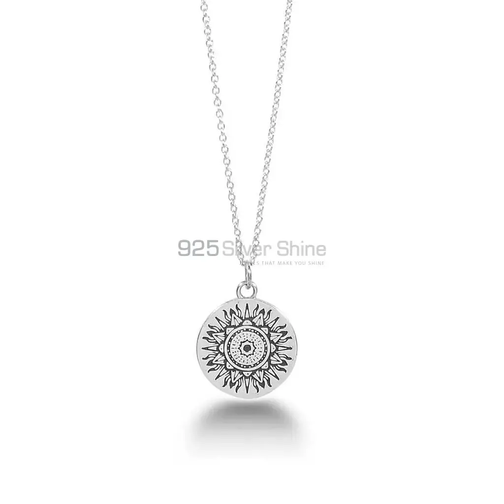 Mandala Sterling Silver Pendant 925MN141