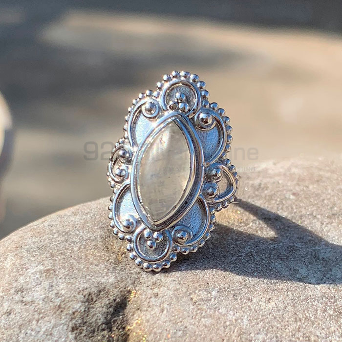 Marquise Rainbow Moonstone Ring In Sterling Silver Jewelry SSR221