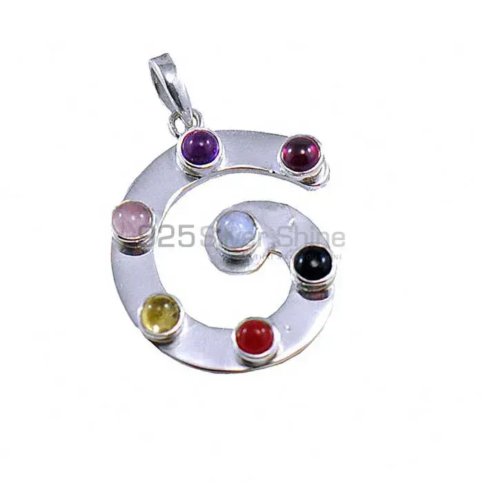 Meditation Chakra Pendant With Sterling Silver Jewelry SSCP190