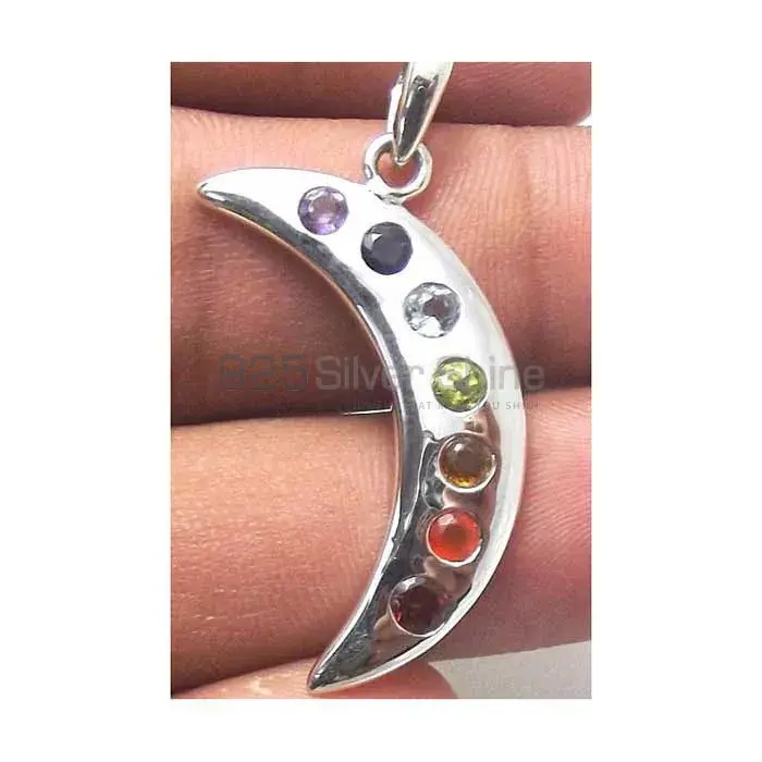 Moon Chakra Pendant With Sterling Silver Jewelry SSCP156