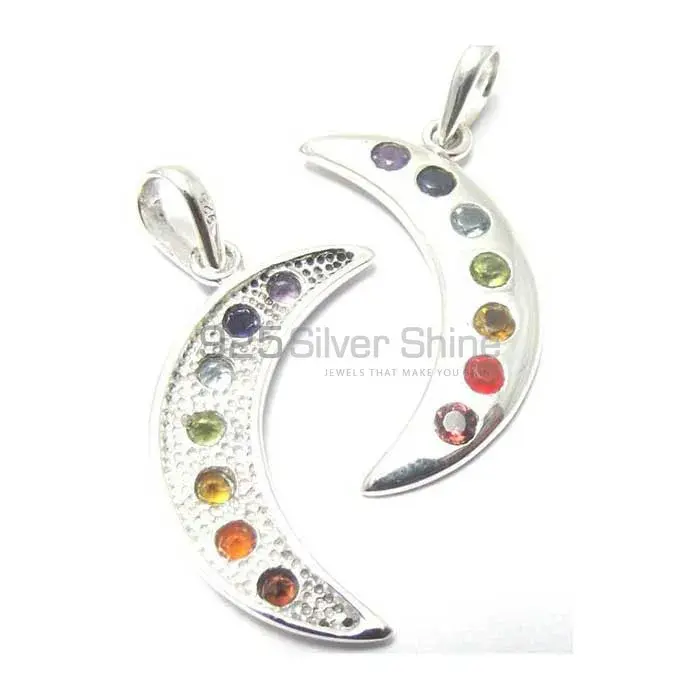 Moon Chakra Pendant With Sterling Silver Jewelry SSCP156_0