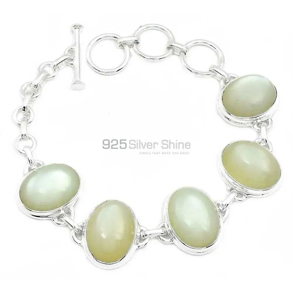 Moonstone Bracelets In 925 Solid Silver Jewelry 925SB282-1_1