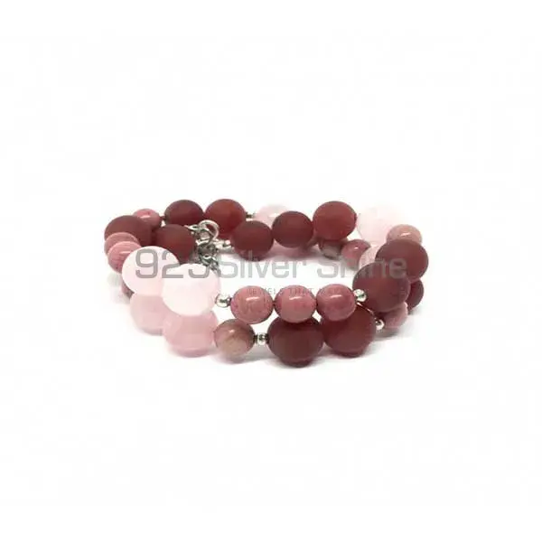 Multi Gemstone Beads Power Yoga Bracelets 925BB320