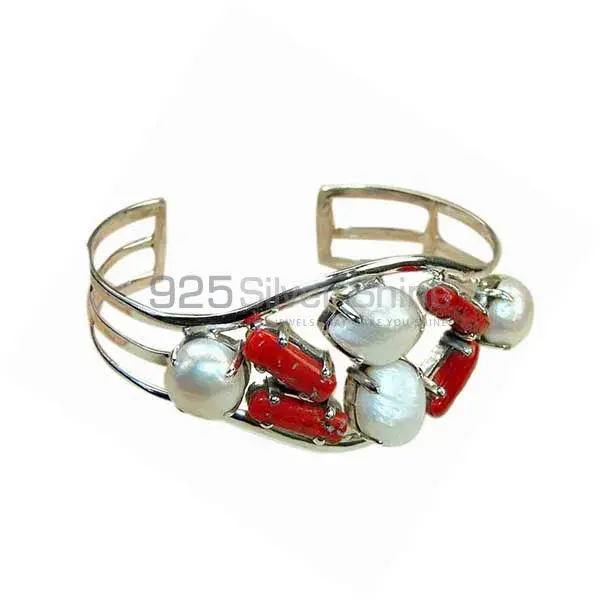 Multi Gemstone Cuff Bangles In 925 Sterling Silver Jewelry 925SSB145_0