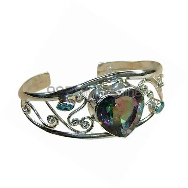 Multi Gemstone Cuff Bangles In 925 Sterling Silver Jewelry 925SSB150