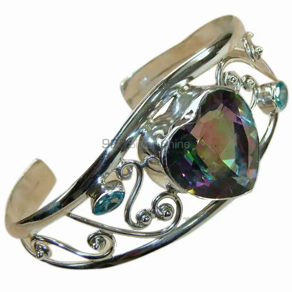 Multi Gemstone Cuff Bangles In 925 Sterling Silver Jewelry 925SSB150_0