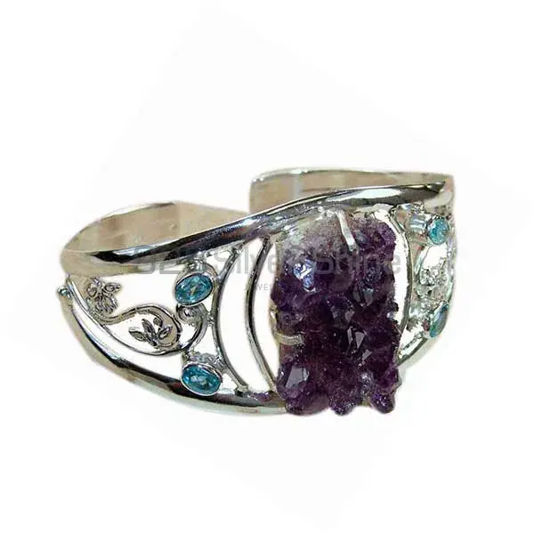 Multi Gemstone Cuff Bangles In 925 Sterling Silver 925SSB170_0