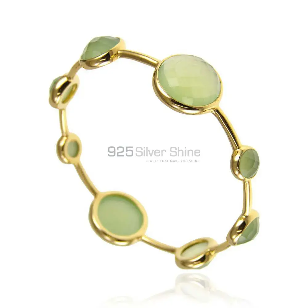 Multi Gemstone Gold Plated Bracelet In 925 Sterling Silver Jewelry 925SSB94