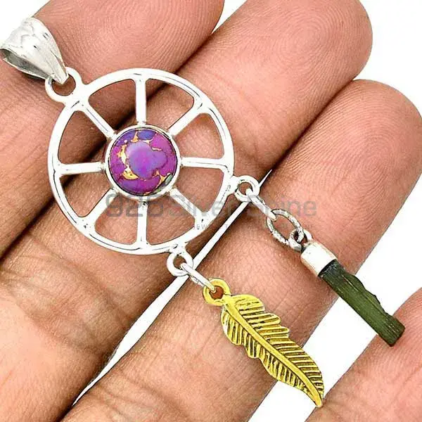 Multi Gemstone Handmade Pendants In 925 Sterling Silver Jewelry 925SP38-4_0