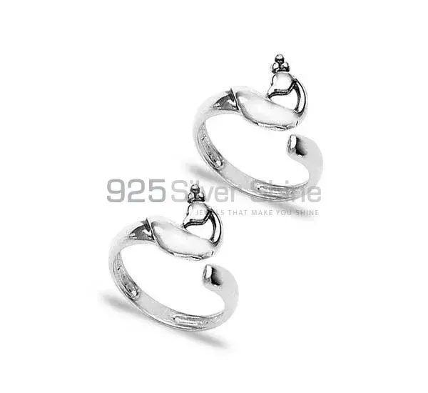 Multi Gemstone Toe Ring In 925 Sterling Silver