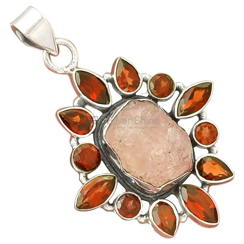 Multi Gemstone Pendants In Solid Sterling Silver Jewelry 925SP078-2_0