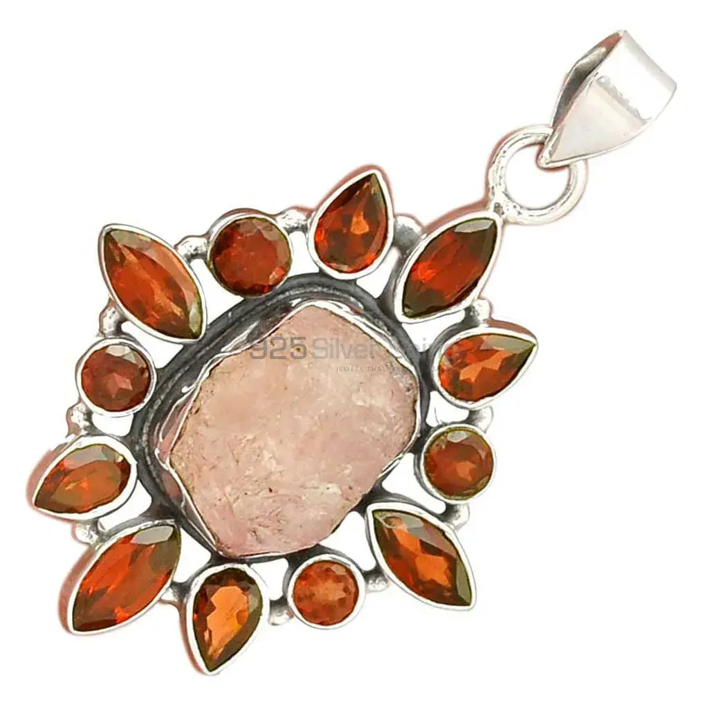 Multi Gemstone Pendants In Solid Sterling Silver Jewelry 925SP078-2_3
