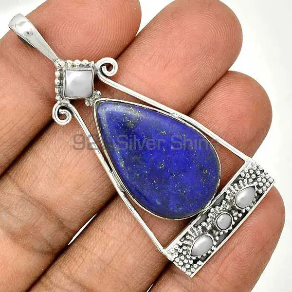 Multi Gemstone Top Quality Pendants In Solid Sterling Silver Jewelry 925SP25-4_0