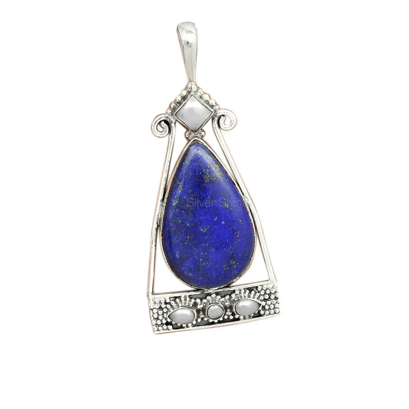 Multi Gemstone Pendants In Solid Sterling Silver Jewelry 925SP25-4_2