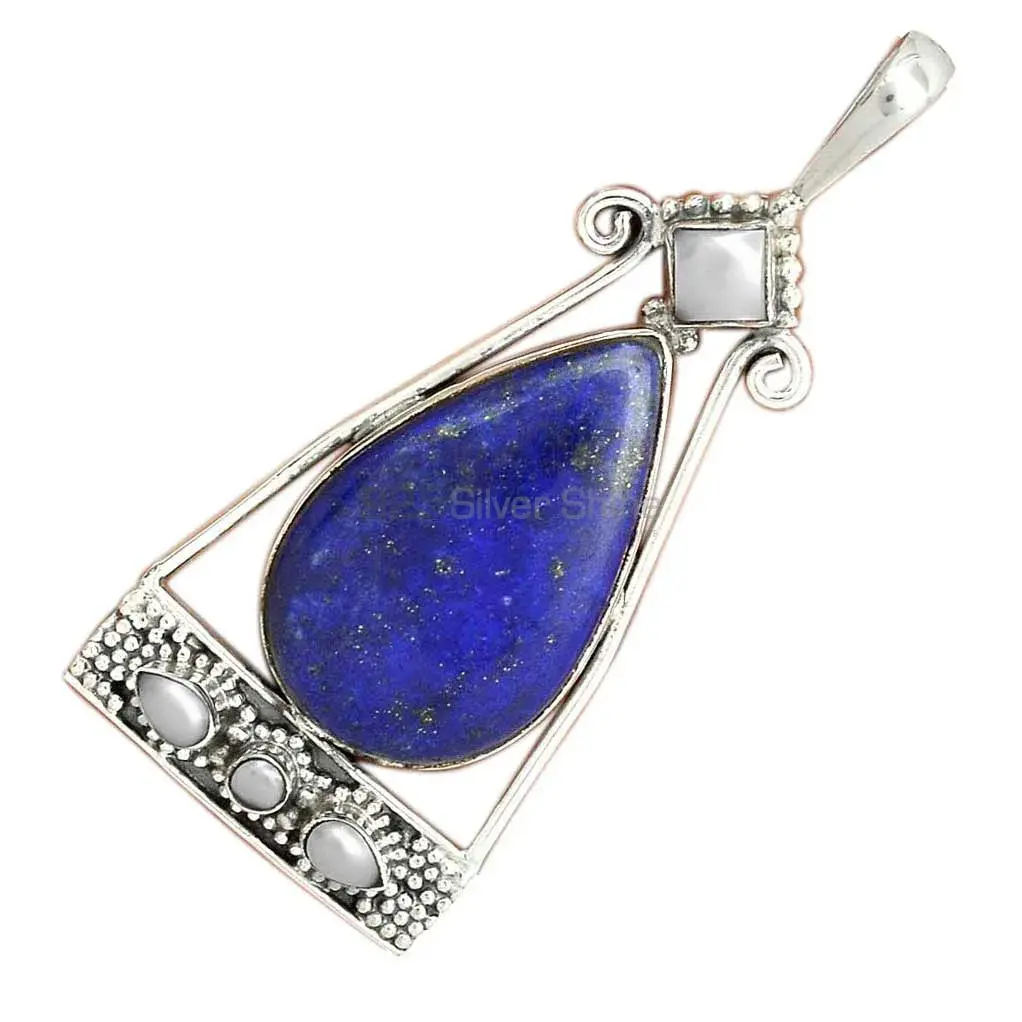 Multi Gemstone Pendants In Solid Sterling Silver Jewelry 925SP25-4_3