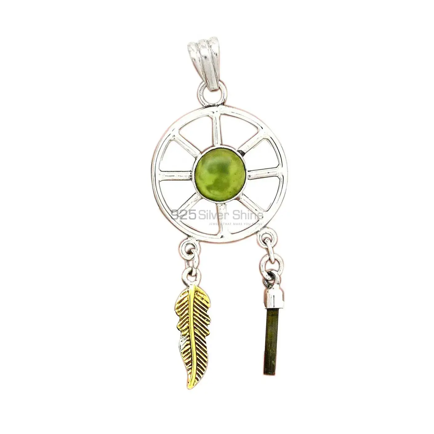 Multi Gemstone Pendants In Solid Sterling Silver Jewelry 925SP38-5_1