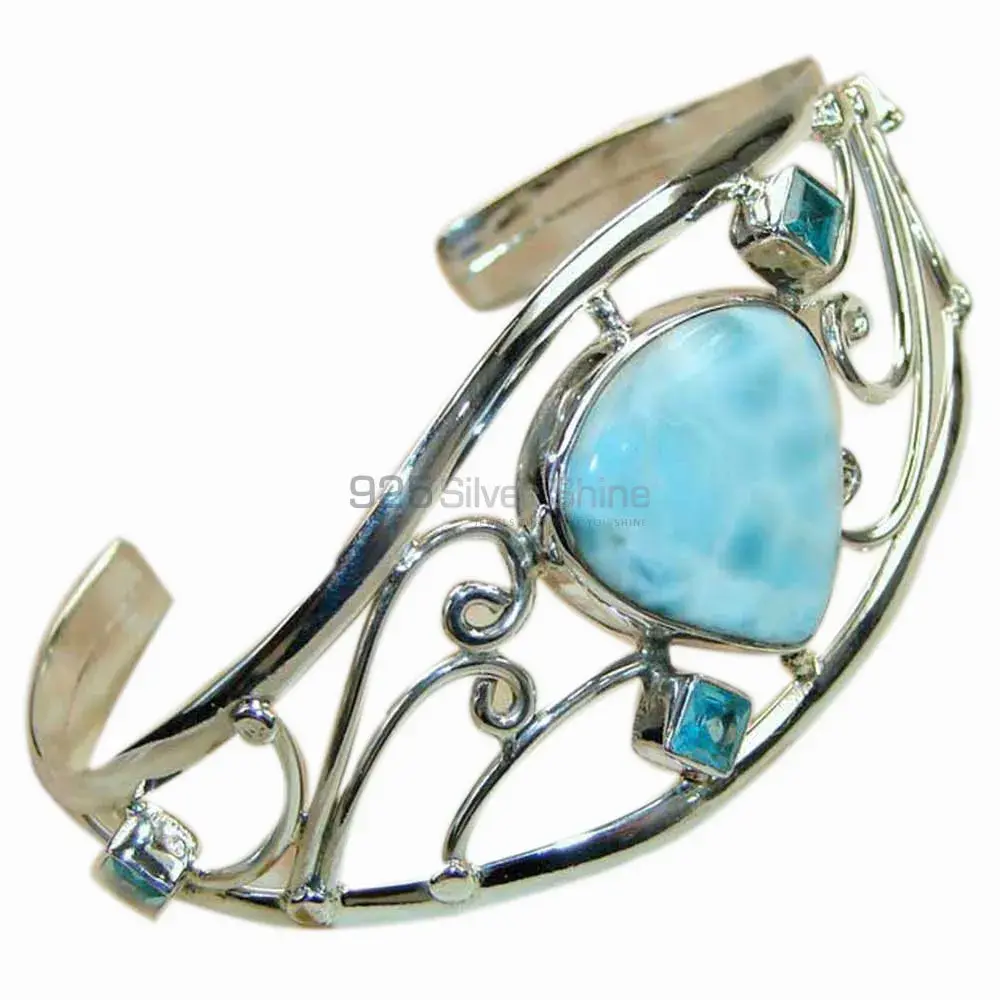 Multi Semi Precious Gemstone Cuff Bangles In Sterling Silver Jewelry 925SSB147