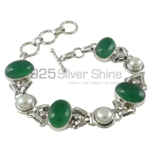 Multi Stone Bracelets In Solid Silver Jewelry 925SB370