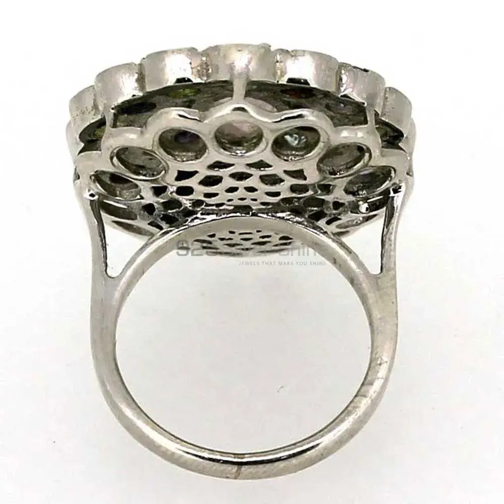 Multi Stone Gemstone Ring In Sterling Silver 925SR040_3