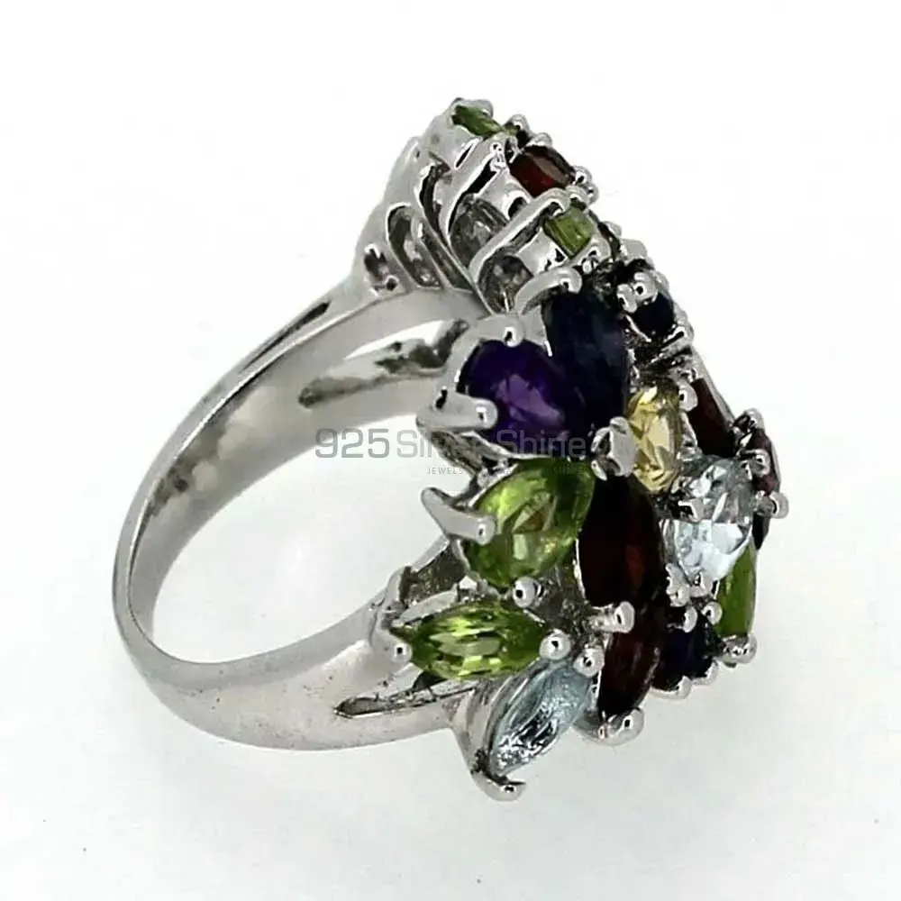 Multi Stone Gemstone Handmade Ring In 925 Solid Silver 925SR031-1_3