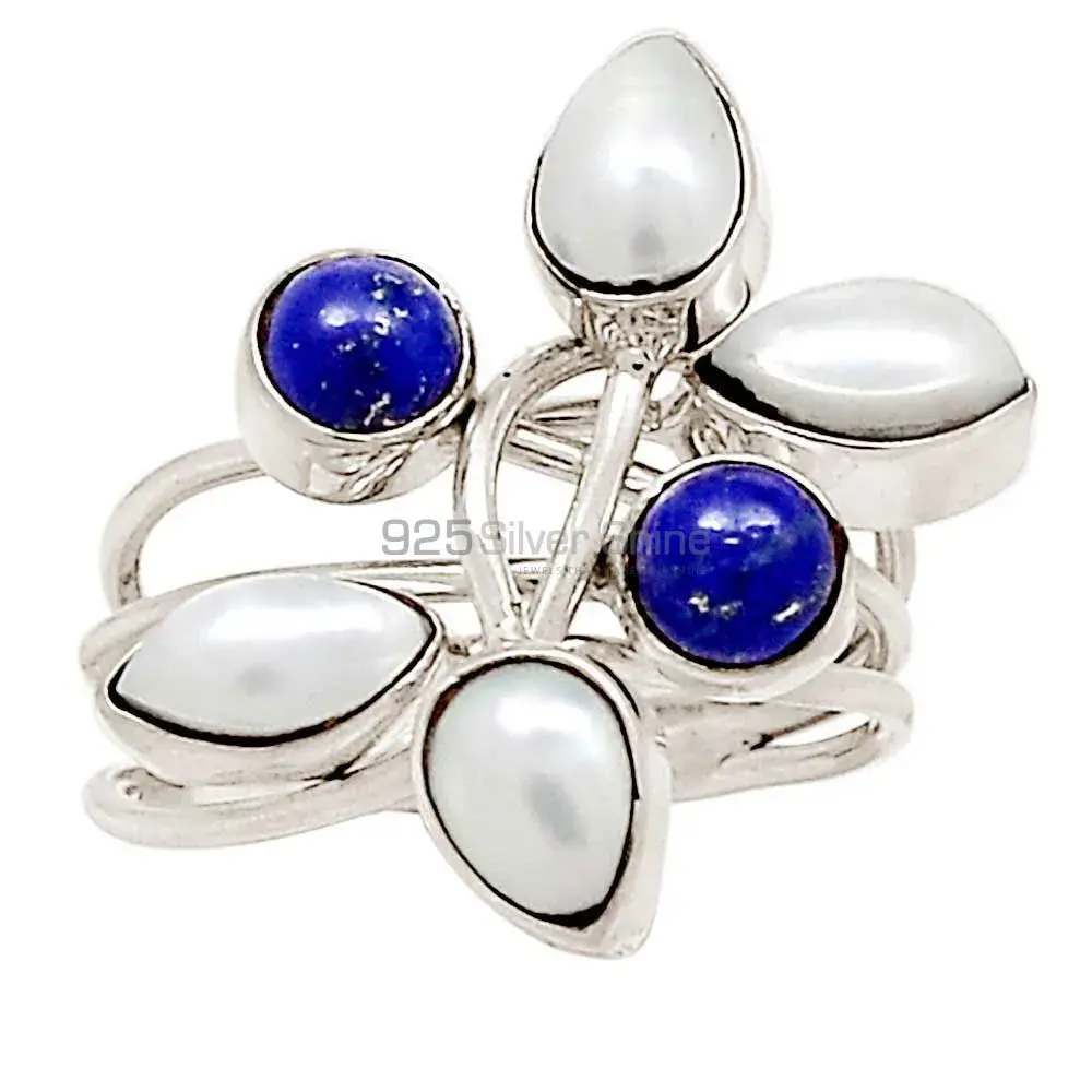 Multi Stone Rings In Fine Silver Jewelry 925SR2242_1